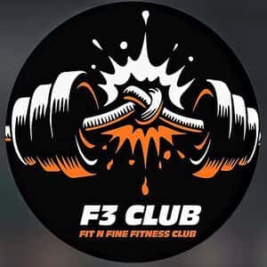Fit N Fine Fitness Club F3 Club logo