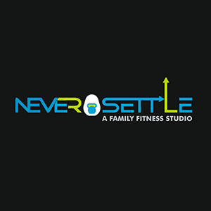 Never Settle Family Fitness Studio logo