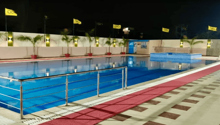 Aqua Blue Swimming Pool