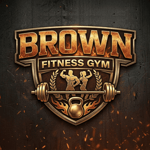 Brown Fitness Gym logo